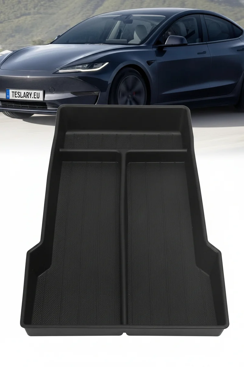 Tesla Model 3 Bandeja inferior antideslizante para organizador de consola central Highland