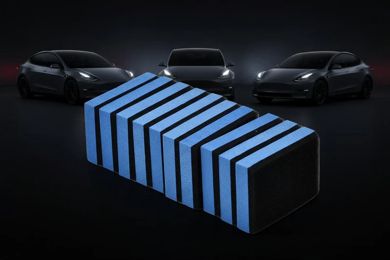 Esponja aplicadora de EVA para revestimiento cerámico de coche, ideal para encerar y pulir tu Tesla 3 YSX.