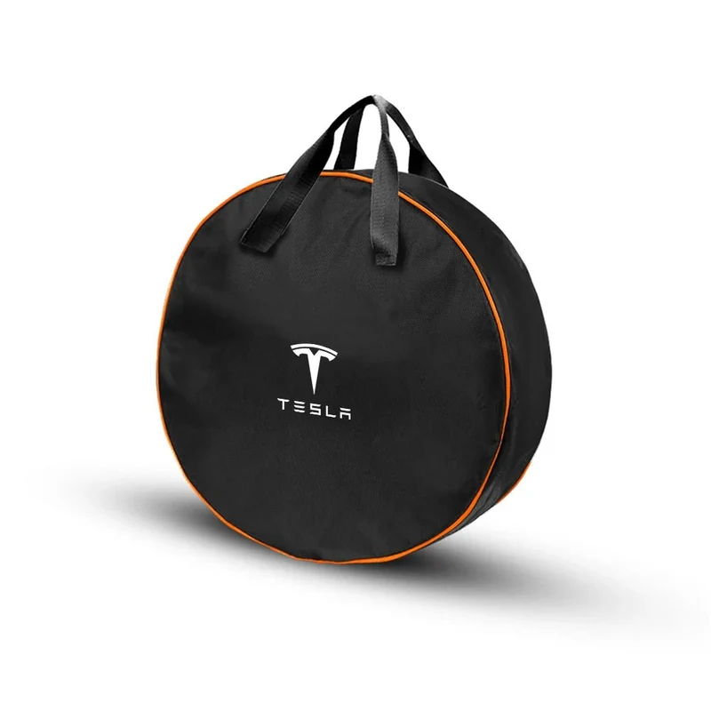 Bolsa de almacenamiento para cable de carga EV CCS ligera y robusta con logotipo de Tesla