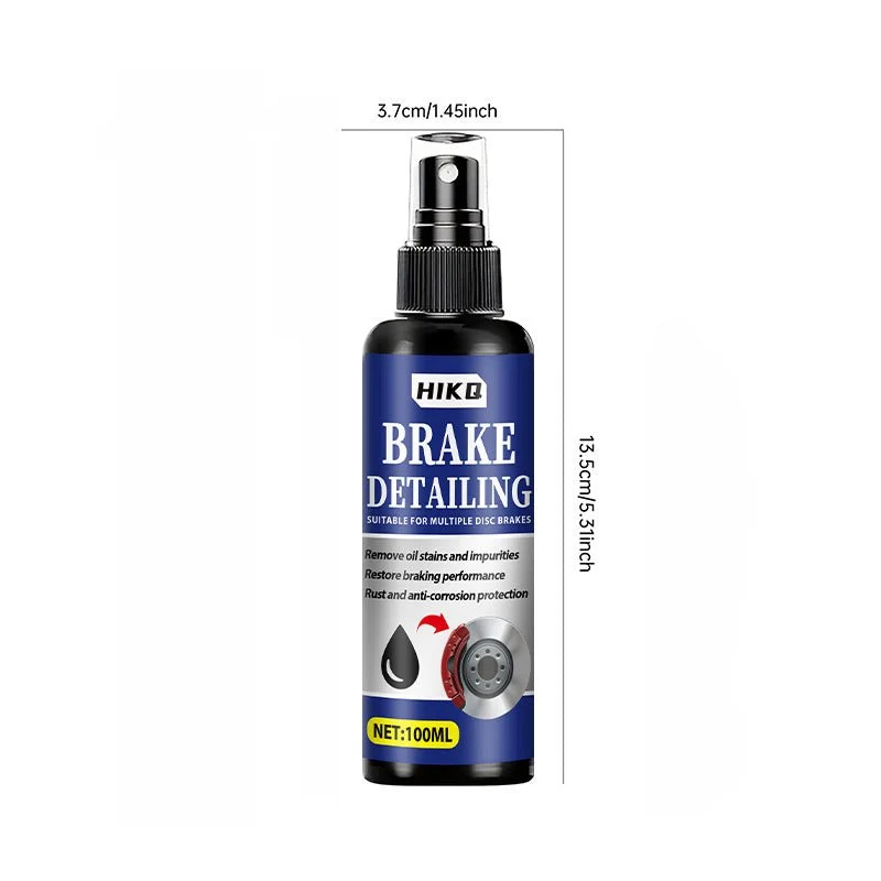 Spray de mantenimiento de frenos para vehículos eléctricos | Ideal para vehículos eléctricos, disuelve el polvo y la grasa de los discos y pastillas de freno, reduce la pérdida de fricción, elimina el ruido de frenado brusco y mejora el rendimiento y la sensibilidad del frenado.