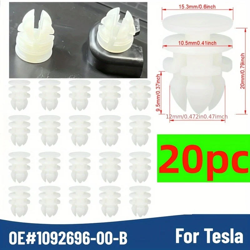 Tesla Model 3/Y Clips de retención de moldura de maletero - 109269600B