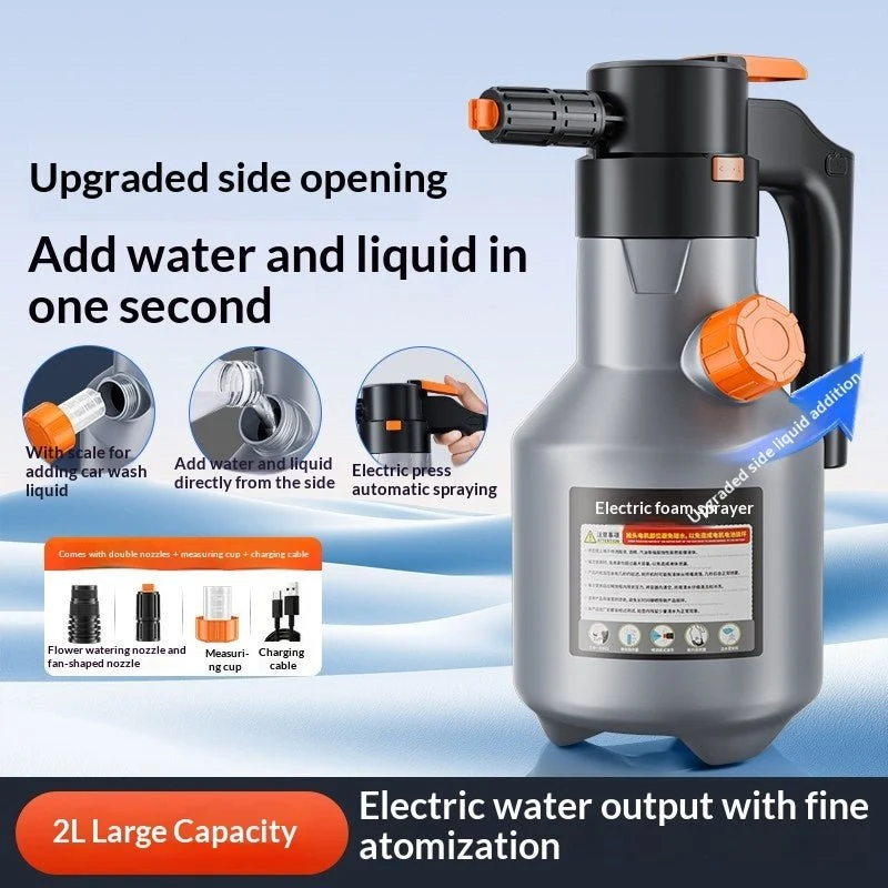 Cordless Car Foam Wash Sprayer – USB Rechargeable