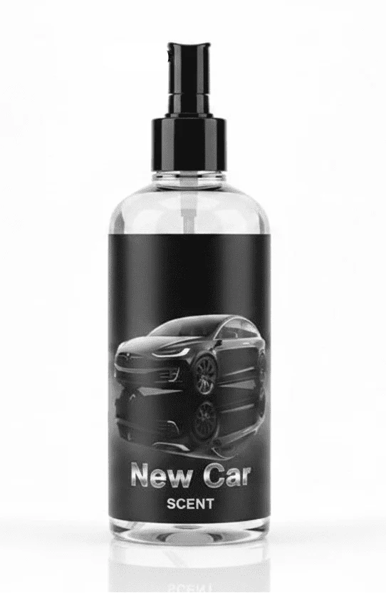 Nuevo ambientador para coche de 100 ml con dosificador para tu Tesla.