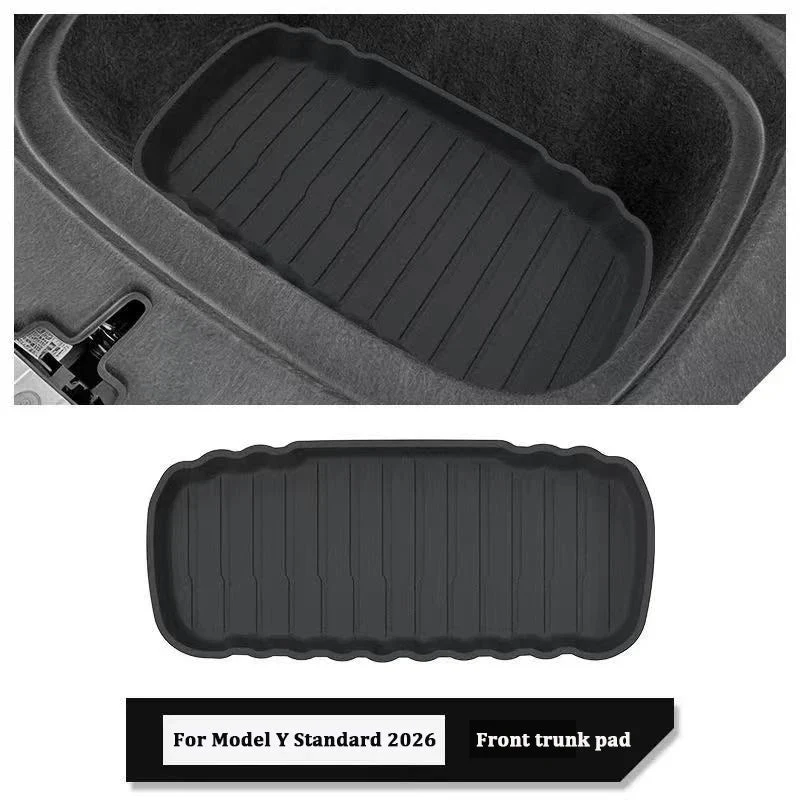 Alfombrillas protectoras de TPE para maletero delantero, maletero trasero y asientos de Tesla Model Y Juniper Standard RWD Edition 2026+