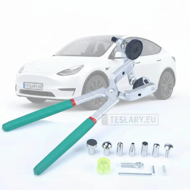 Alicates para reparar abolladuras en los bordes de paneles, puertas, pasos de rueda, maletero delantero, maletero trasero, etc., de los especialistas de Tesla. Teslary.eu