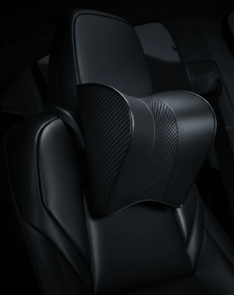 Almohada reposacabezas premium con soporte para el cuello para Tesla Model 3, Y, Highland y Juniper