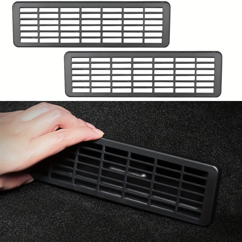 Tesla Model Cubiertas para las rejillas de ventilación debajo del asiento trasero de la marca Y Juniper (paquete de 2)