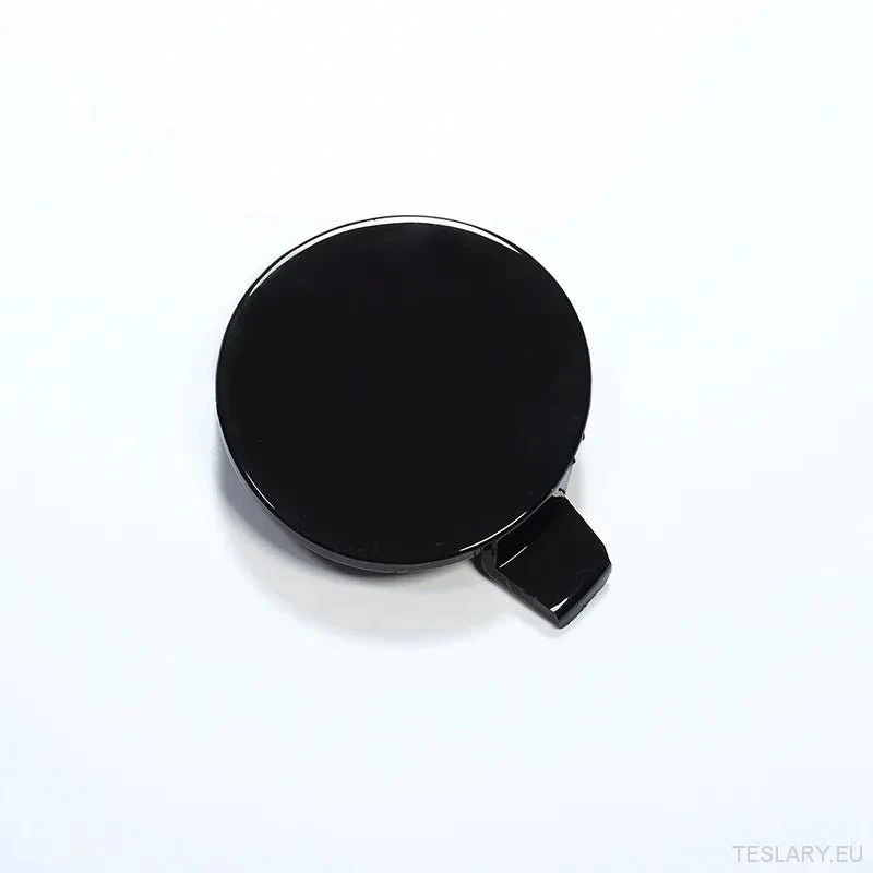 Tesla Model 3. Embellecedor de la cubierta del ojo del gancho de remolque del parachoques delantero. Tapón del remolque.