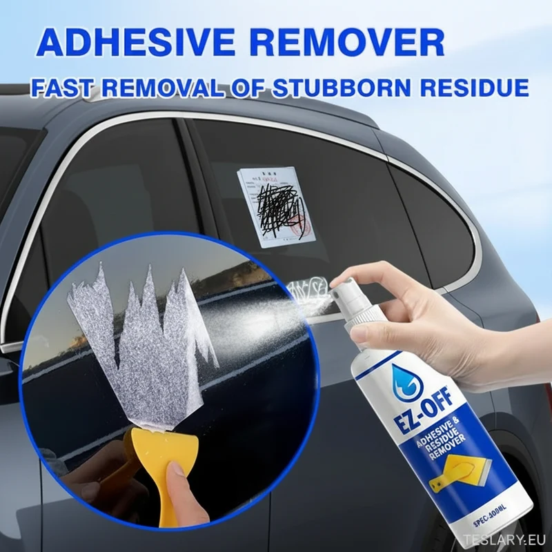 Spray removedor de adhesivos: Elimina rápidamente residuos difíciles, ideal para ventanas y pintura de autos. Kit de aerosol portátil con espátula para pegamento, fácil de usar, elimina adhesivos | Removedor de acción rápida | Aerosol portátil, removedor de adhesivos.