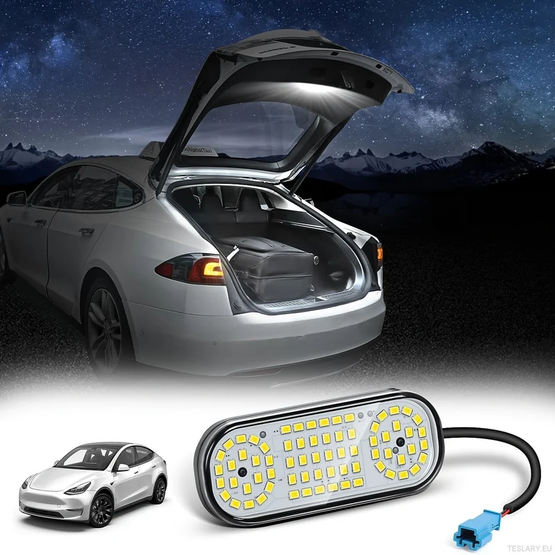Luz LED ambiental interior para maletero de Tesla Model Año 2022-2025 Model Iluminación del área de carga del maletero interior para una atmósfera de neón