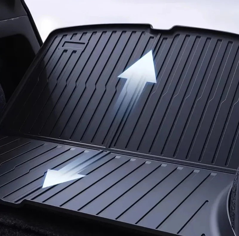 Tesla Model Alfombrilla para maletero Y+ Juniper de TPE, resistente al agua y a la intemperie.