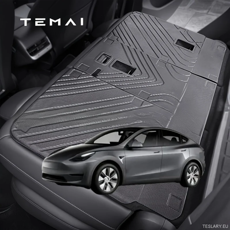 Protectores de respaldo de asiento trasero de TPE para Tesla Model Y 22-25, ajuste personalizado duradero