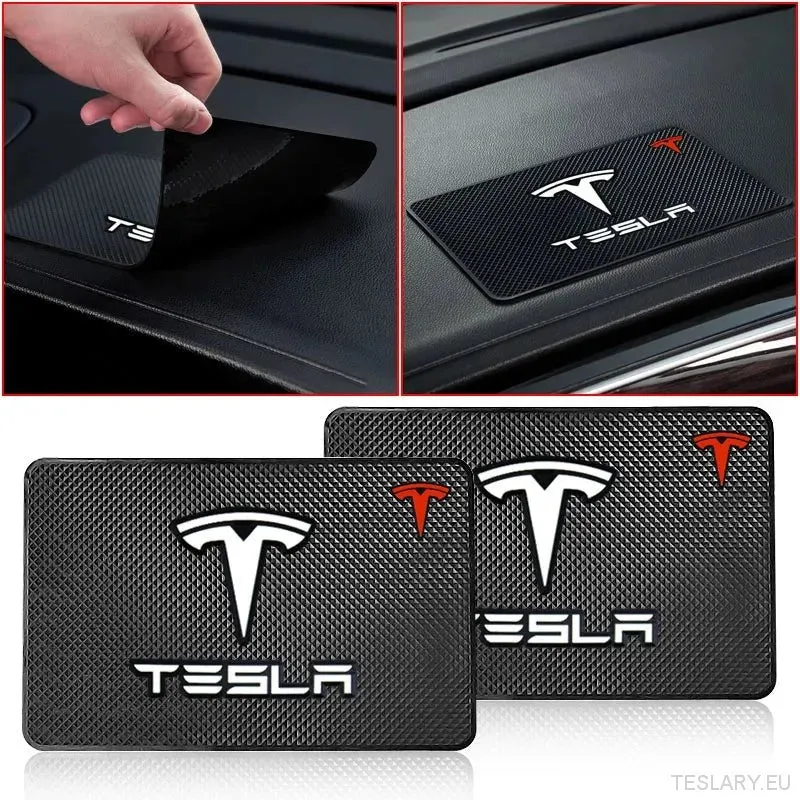 Alfombrilla antideslizante de PVC para tu Tesla 3 YSX con logotipo