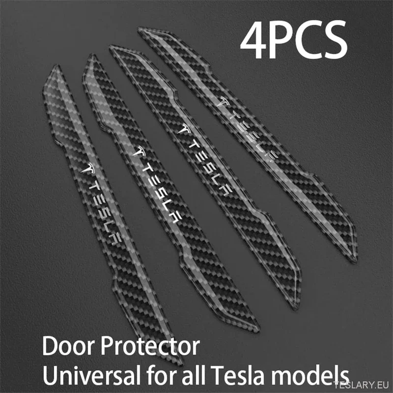 Tesla Model 3 Y Protector de puerta Cubierta protectora contra rayones Adhesivo antirrayas con logotipo