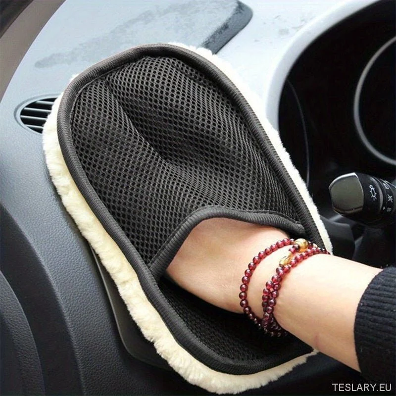 Guantes de lana suave para limpieza de automóviles, guantes de microfibra para limpieza de automóviles, multiusos para el hogar, el baño, la cocina y el interior del coche.
