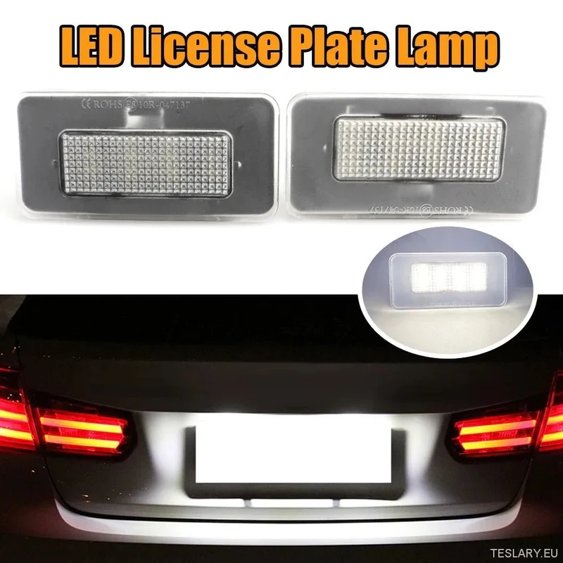 Tesla Model Luces LED para matrícula ultrabrillantes S/X
