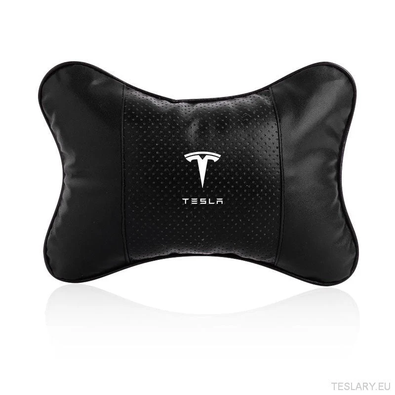 Almohada para reposacabezas de asiento de coche Tesla: cojín de soporte cervical premium