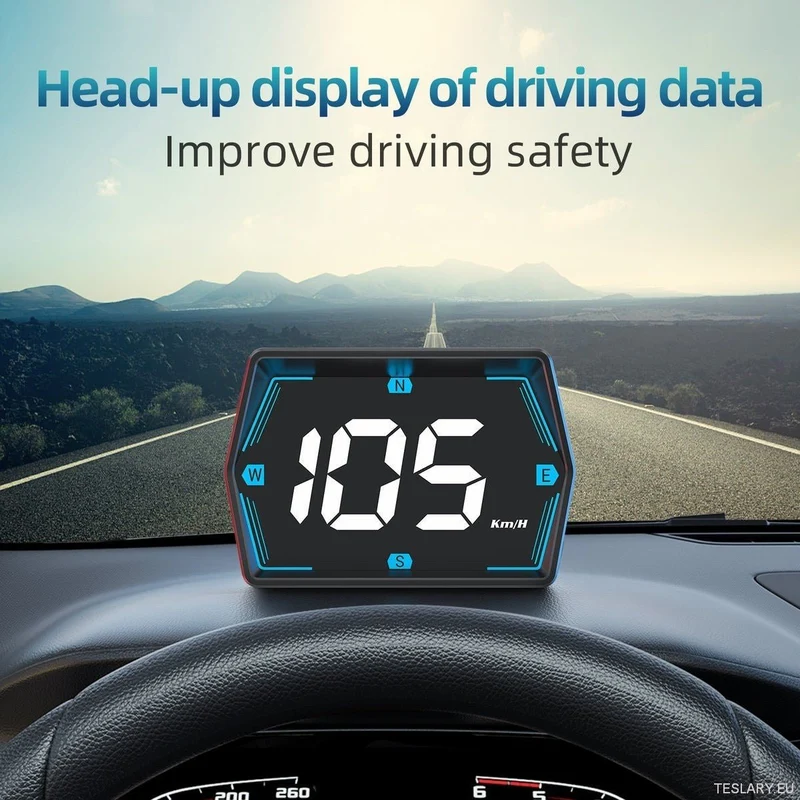 SmartDrive 2024: HUD avanzado para coche con GPS y alertas de seguridad