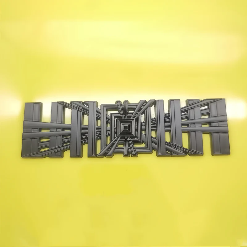 Calcomanía 3D estilo cuadros con logotipo de calidad prémium hecha de metal para tu Tesla Model 3 YSX