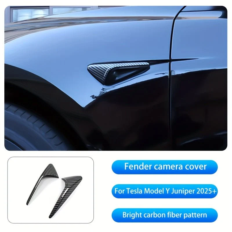 Cubiertas protectoras para cámara e intermitentes de Tesla Model Y+ Juniper 2025 / Model 3+ Highland 2024. Diseñado específicamente para estos modelSon resistentes a los arañazos, impermeables, elegantes y están disponibles en varios colores.