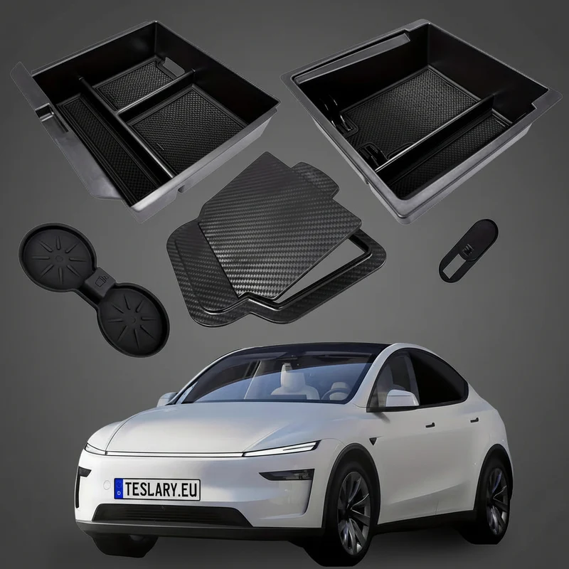 Juego de 5 bandejas organizadoras para la consola central de Tesla Model Y Juniper Premium & Model 3+ Highland Standard y Premium