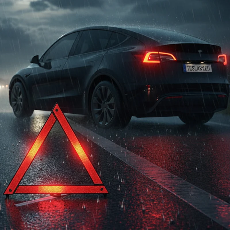 Trípode de seguridad reflectante de alta visibilidad - Señal de advertencia de emergencia para mayor seguridad vial, diseño plegable