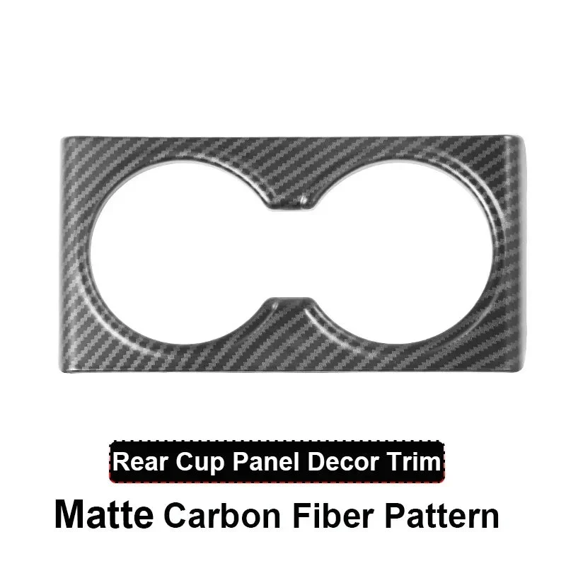 Tesla Model 3 Tierras altas / Model Cubierta protectora del panel de la copa trasera Juniper Y+ ABS estilo fibra de carbono