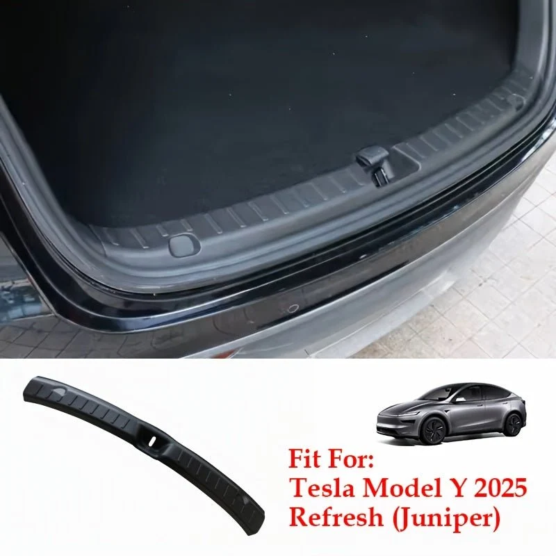 Protector de maletero trasero para Tesla Model Y Juniper 2025+ - Protector de puerta de maletero de TPE, accesorio resistente a los arañazos para, protección mejorada, protector de puerta de maletero |