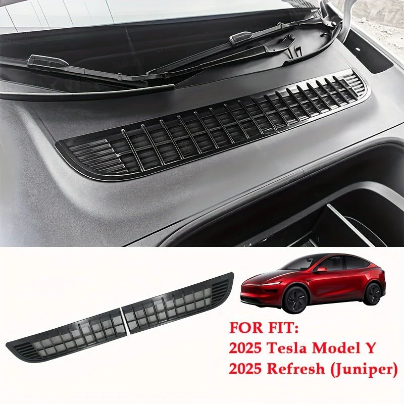 Tesla Model Rejilla de ventilación para maletero delantero, mosquitera y suciedad, cubierta de protección para la entrada de aire, Juniper 2025
