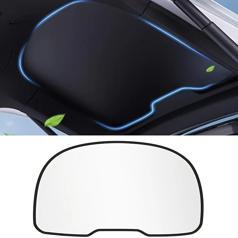 Adecuado para Tesla para Model 3 / Y Parasol para maletero, Camping, Bloquea el 99% de los rayos UV, Instalación rápida sin herramientas, Protege eficazmente la carga trasera y a los pasajeros de la luz solar directa.