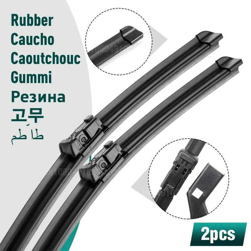 Juego de escobillas limpiaparabrisas de silicona y caucho de repuesto para vehículos con volante a la derecha (RHD) de Tesla. Model Cepillo para parabrisas de 28''+17'' para modelos S 2012-2023