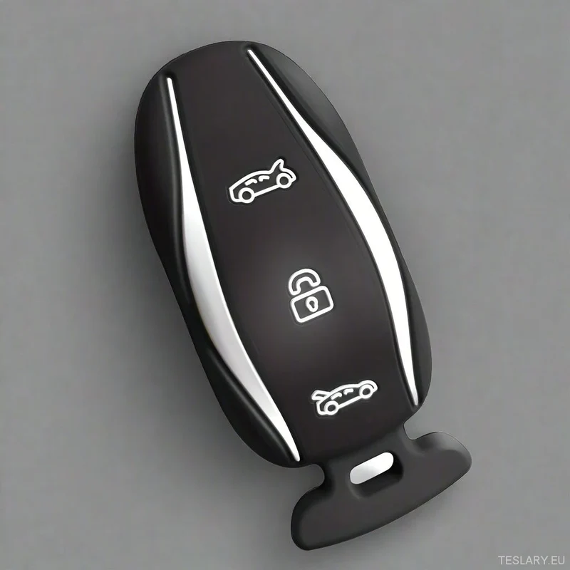 Funda de silicona para llavero inteligente de coche Tesla Model 3 años