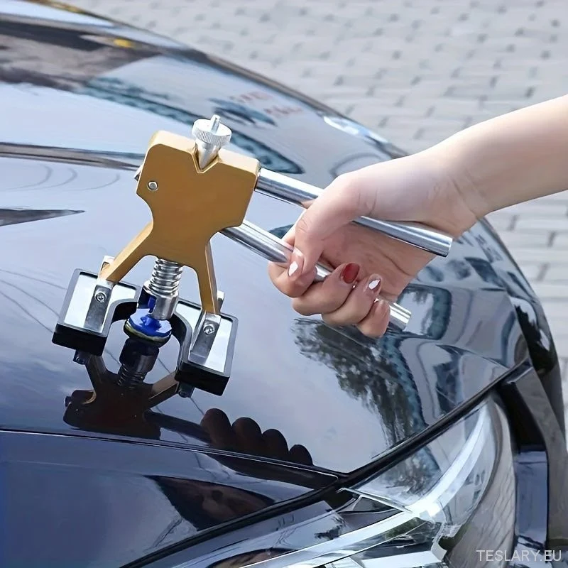 Herramientas de reparación de abolladuras de coche, juego de 23 piezas, kit de reparación de abolladuras para carrocería de coche, kit de eliminación de abolladuras para vehículo, herramienta universal de reparación de abolladuras de coche.
