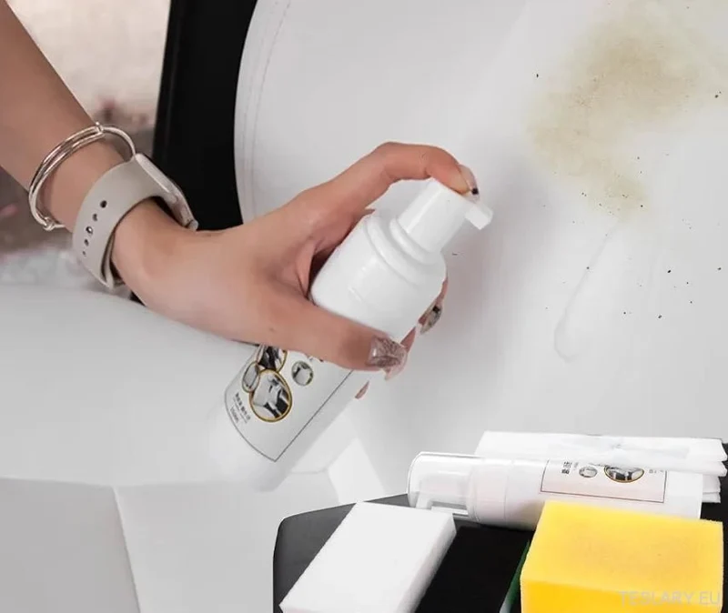 Limpiador de espuma de cuero sintético de 150 ml para Tesla Model Kit 3 / Y / S / X para interior blanco