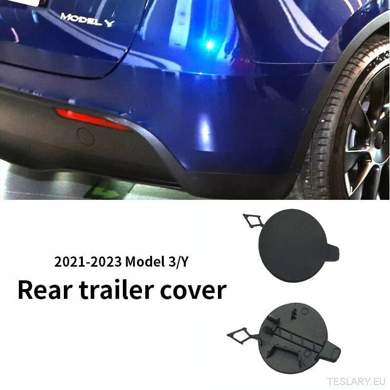 Tesla Model Embellecedor de la cubierta del ojo del gancho de remolque del parachoques delantero Y Tapón de la tapa del remolque