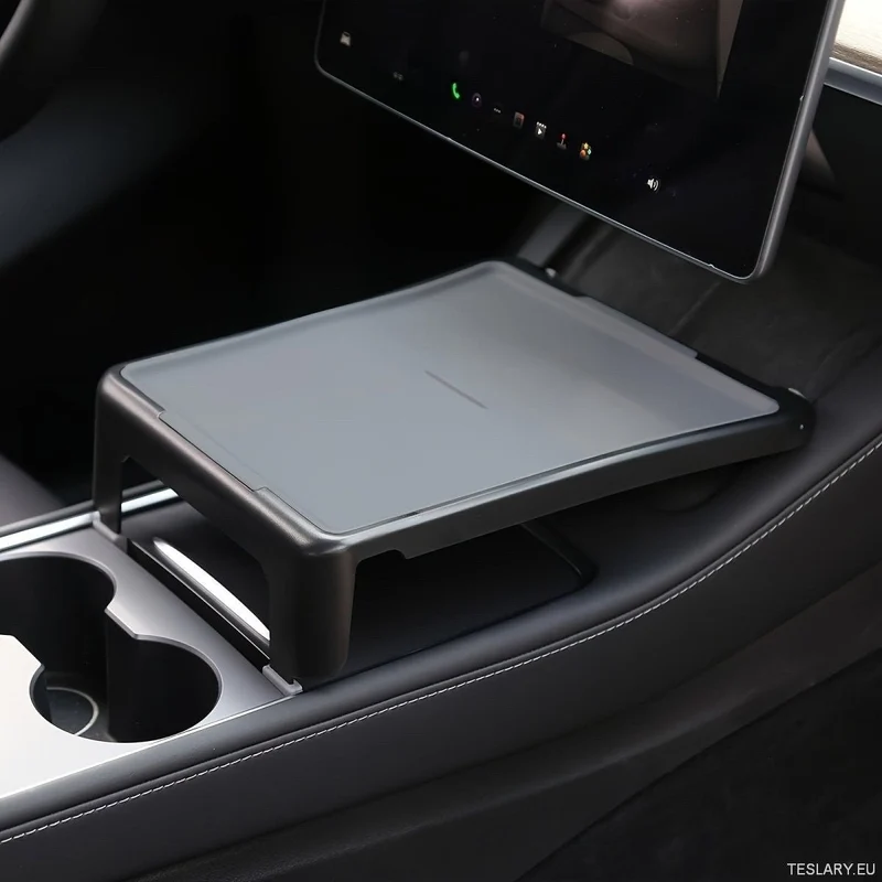 Bandeja de consola central para Tesla Model 3 / Y Negro