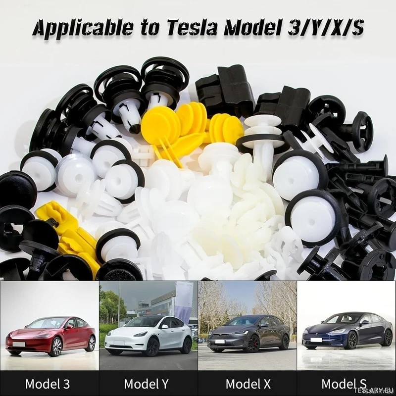 Paquete de 70 clips de fijación para carrocería interna y externa de Tesla