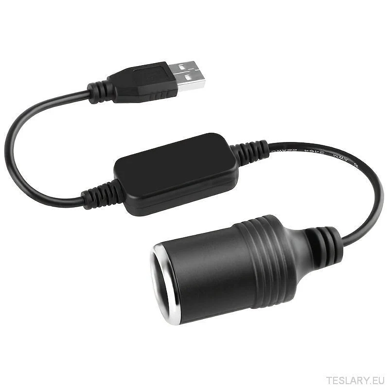 Adaptador de cable convertidor USB de 12 V para vehículos eléctricos