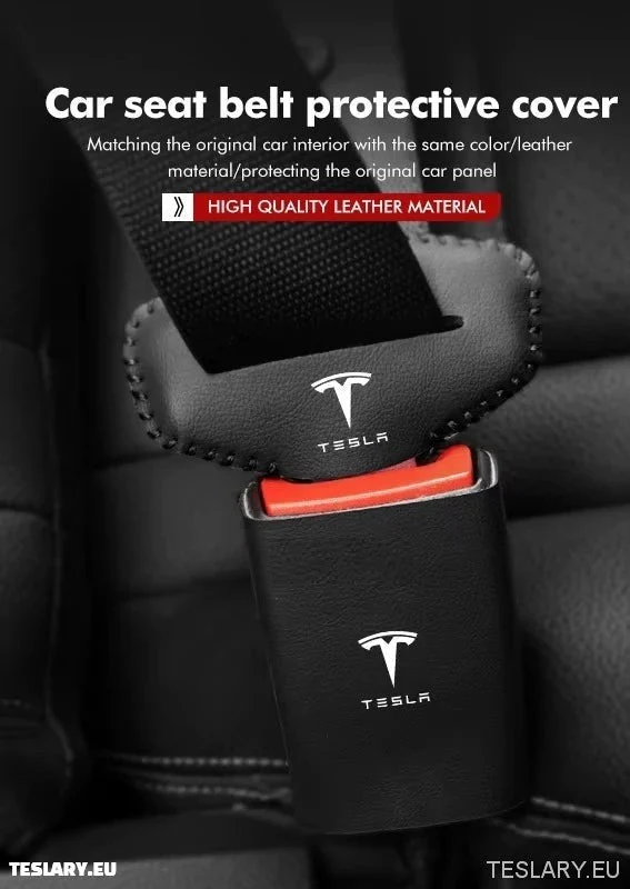 Tesla Model Protector antiarañazos para hebilla de cinturón de seguridad de coche 3 YSX con logotipo de Tesla