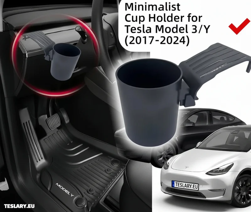 Portavasos para salpicadero de Tesla Model 3 / A