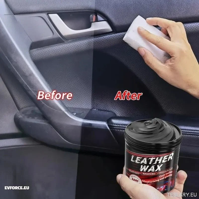 Crema protectora de cera para cuero