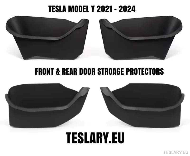 Inserciones protectoras de TPE para los bolsillos de las puertas de tu Tesla Model Y 2022 - 2024 o Tesla Model 3+ Tierras Altas