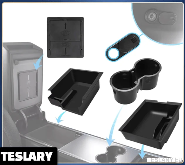 Tesla Model 3 / Y 2021-2024 Accesorios Bandejas de consola central