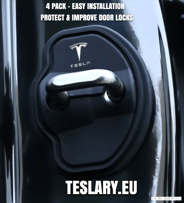 Tesla Model 3/3+ Highland & Y Protector de cerradura de puerta de silicona con logotipo