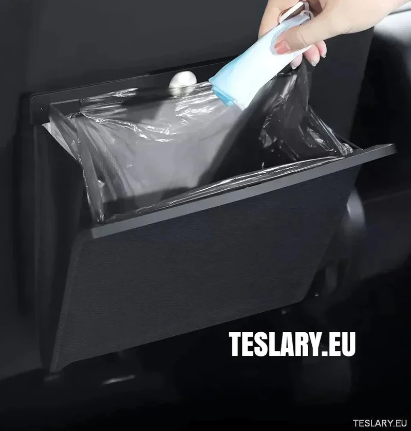 Bolsa de almacenamiento para el respaldo del asiento de cuero sintético con luz LED y cierre magnético