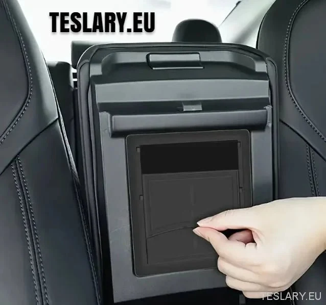 Tesla Model 3 / Y Reposabrazos con almacenamiento oculto estilo deslizante