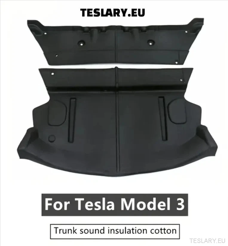 Tesla Model 3 Aislamiento acústico y de maleteros
