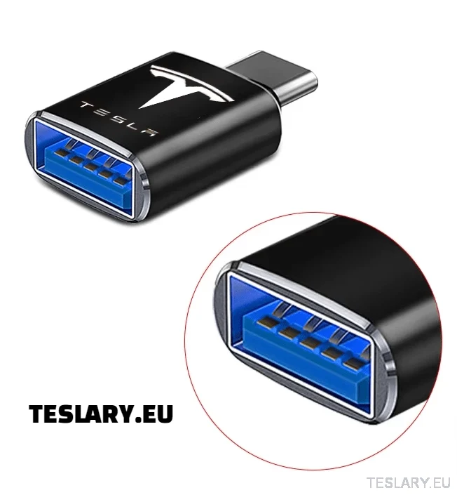 Adaptador USB tipo C a USB de Tesla para Model 3 LOGOTIPO DE YSX