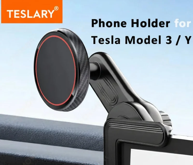 Tesla Model 3 / Soporte magnético para teléfono con pantalla en Y, versión mejorada de 360 ​​grados.