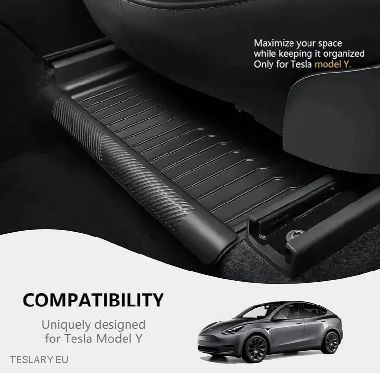 Tesla Model Organizador de bandeja debajo del asiento con tapa de privacidad